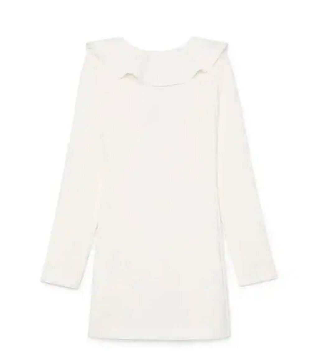 Goop Randolph Ruffle Minidress in White NWT Size US 6